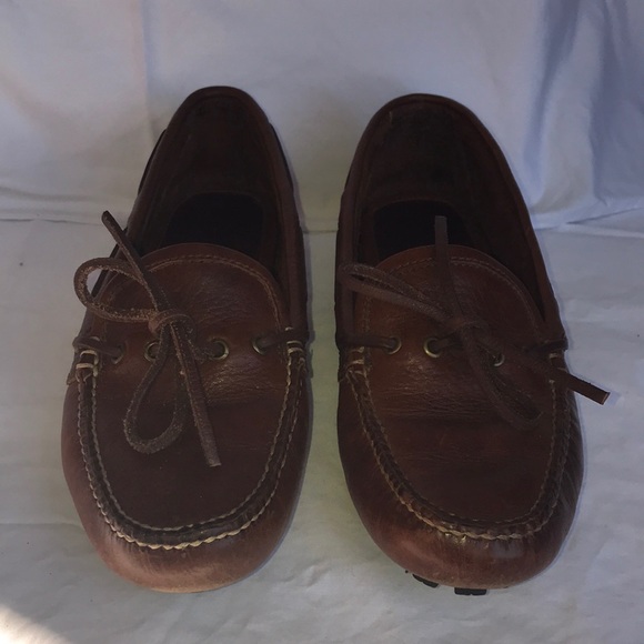Coach Leather Driving Moccasins, Saddle - Picture 11 of 11